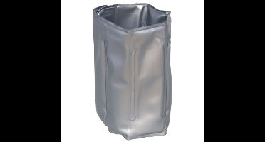 Gerimport Wijnfles koeler/wijnkoeler zilver - zomer accessoires - koelelement - klittenband