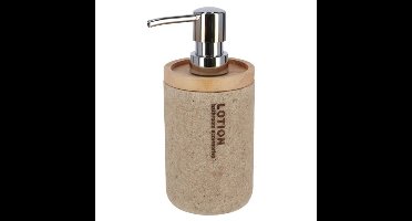 Gerimport Zeeppompje - bruin - lotion - 17 cm - navulbaar - toilet/badkamer