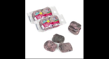 Gerimport zeepstaalsponzen - 12x stuks - hardnekkig vuil - staalspons - zeepspons