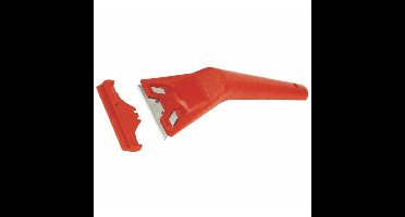 Glasschraper - verfkrabber - verwisselbaar blad - kunststof handvat en beschermkap - universeel