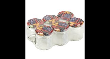 Glazen weckpotten/inmaakpotten met schroefdop - 6x stuks - 210 ml - Jampotjes draaideksel
