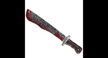 Grote machete/mes - plastic - 43 cm - Halloween/ridders verkleed wapens accessoires
