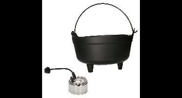 Halloween Heksenketel/kookpot met mistmaker - versiering/feestdecoratie - Horror