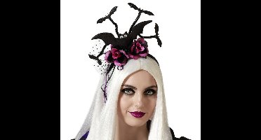 Halloween/horror verkleed diadeem/tiara - dark zombie queen - kunststof - dames/meisjes