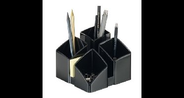 Han Pennenbakje Scala - 4 vaks - bureau organizer - 12 x 10 cm - zwart