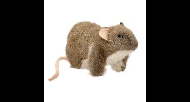 Hansa pluche rat - knuffel rat - 19 cm - levensecht - realistisch