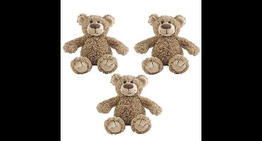 Happy Horse pluche knuffel beer Bella - 3x stuks - beige - 22 cm - Knuffelbeer - Beren
