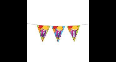 Haza Vlaggetjes - 11 jaar - leeftijd verjaardag - plastic - 10 meter