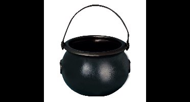 Heksenketeltje/kookpotje - zwart - D20 x H15 cm