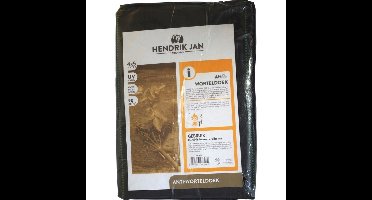 Hendrik Jan Worteldoek - zwart - polyester - 4 x 5 meter - onkruiddoek tuin ondergrond