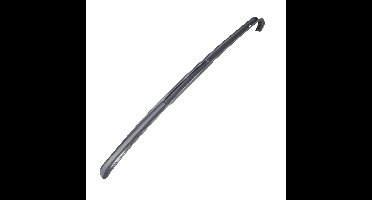 HI Schoenlepel lang - 64 cm - kunststof - grijs - met haak