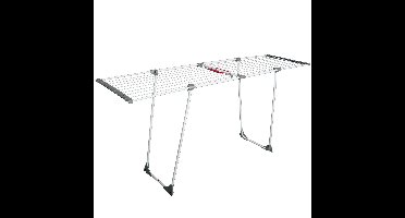 HI Wasrek/droogrek - wit - metaal - 111 x 55 x 5 cm - staand - wassen en drogen