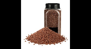 Home & Styling decoratie stenen/granulaat - 5x - 650ml - koper - hobby steentjes