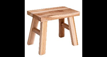 Home & Styling plantverhoger - teak hout - 31 x 19 x 25 cm - planten standaard