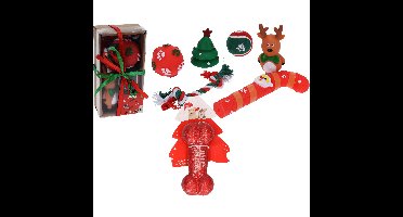 Honden speelgoed - set van 7x st speeltjes - kerstcadeau voor huisdieren
