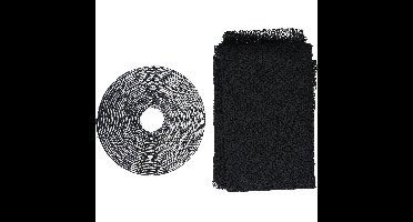 Horrengaas - Pakket van 4x stuks - voor ramen/raamhor - 150 x 130 cm - zwart