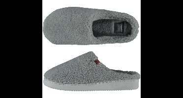 Instapper slippers/pantoffels Teddy wol - grijs - maat 45-46 - Volwassenen
