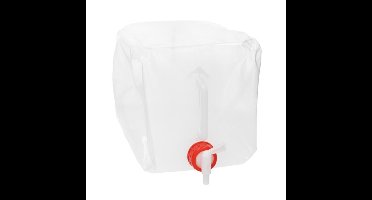 Jerrycan/watertank met kraan - opvouwbaar - 10 liter - outdoor/kamperen