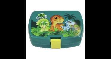 Jurassic World dinosaurus - broodtrommel/lunchbox - kunststof - 16 x 11 cm