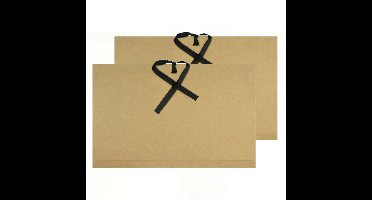 Kangaro tekeningenmap opbergmap A4 formaat - 2x - 500 grams - karton - beige