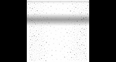 Kerst thema tafelloper/placemats - 2x - 40 x 480 cm - papier - wit met sterren