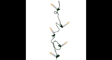 Kerstboomverlichting - lichtsnoer - 30 kaarsen - warm wit - 725 cm - kerstversiering