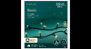 Kerstverlichting - 720 led lampjes -warm wit -5400 cm - zwart snoer -timer en dimmer