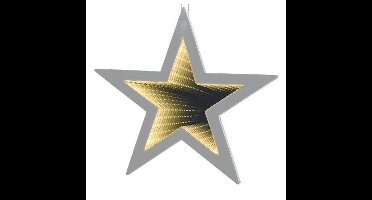 Kerstverlichting LED 3D ster 35 cm warm wit op batterijen