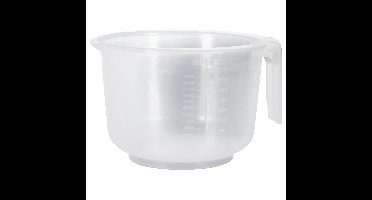 Keuken maatbeker/mengbeker - kunststof - transparant - 2500 ml