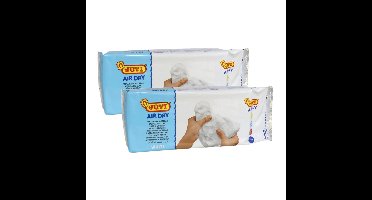 Kinder speelgoed klei - 2x - 1 kilo - kleur wit - Boetseer/boetseren klei
