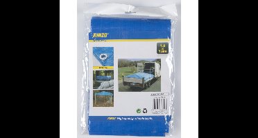 Kinzo afdekzeil / dekzeil - blauw - 1,2 x 1,8 meter - dekkleed / zeilen - outdoor