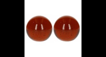 Knikkers XXl formaat - 2x - koper - dia 6 cm - Bonken - Mega grote knikkers speelgoed