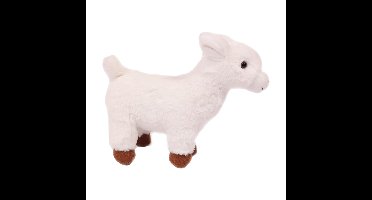 Knuffeldier Geit - zachte pluche stof - premium kwaliteit knuffels - wit - 22 cm
