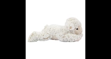 Knuffeldier Schaap/lammetje - zachte pluche stof - premium kwaliteit knuffels - wit - 37 cm