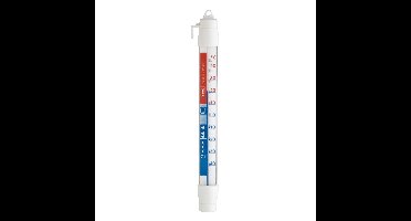 Koelkast en vriezerthermometer - wit - kunststof - analoog