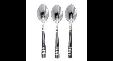 Koffielepels/theelepels - 3x - RVS - 14 cm