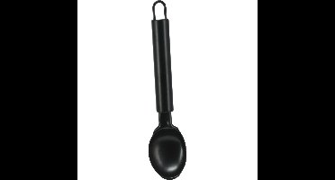 Kook/keuken gerei - ijslepel - zwart - RVS - 19 cm
