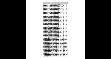Kralengordijn - zwart - 90 x 220 cm - deurgordijn - vliegenwerend - gordijn met kralen
