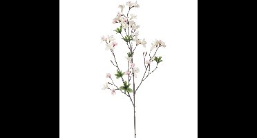 Kunstbloem Azalea bloesem - 90 cm - creme/roze - Kunst zijdebloemen