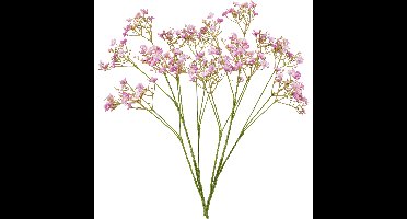 Kunstbloem Gipskruid - 2x - 68 cm - fuchsia roze - losse tak - kunst zijdebloem - Gypsophila