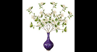 Kunstbloem Kersen bloesem - 5x - 90 cm - wit - Kunst zijdebloemen