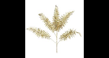 Kunsttak/kunstbloem - Varen - goud - 77 cm - kunststof - glans