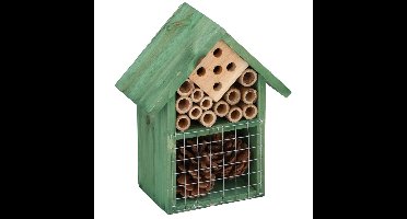 Lifetime Garden Insectenhotel - groen - 16 x 19 cm - Bijenhuis - hout