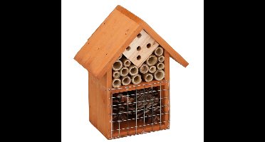 Lifetime Garden Insectenhotel - oranje - 16 x 19 cm - Bijenhuis - hout