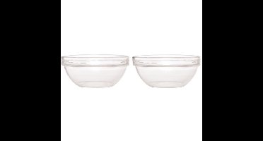 Luminarc Slakom - 2x - dia 26 cm - glas - Salade schaal - Schalen en kommen