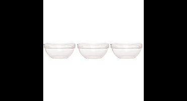 Luminarc Slakom - 3x - dia 26 cm - glas - Salade schaal - Schalen en kommen