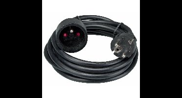 Luxe verlengsnoer - zwart - met penaarde - 5 meter - verlengkabel - kabel - Stroomkabel