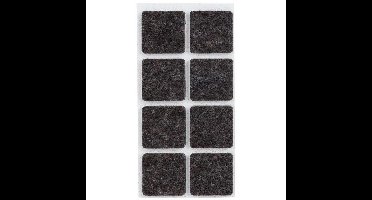 Meubelviltjes - 8x - antislip noppen - 2,5 cm - vierkant - viltglijders