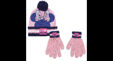 Minnie Mouse Disney winter set voor kinderen met muts en handschoenen