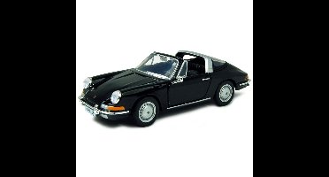 Modelauto Porsche 911 - B Targa - Cabriolet - 1967 - zwart - schaal 1:32 - modelauto speelgoed